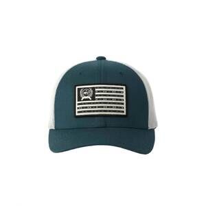 NEW CINCH men's patriot flexfit snapback trucker snapback cap in blue